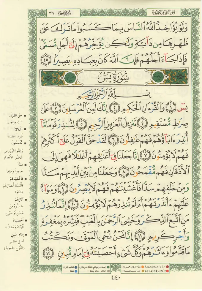 Página 440 del mushaf